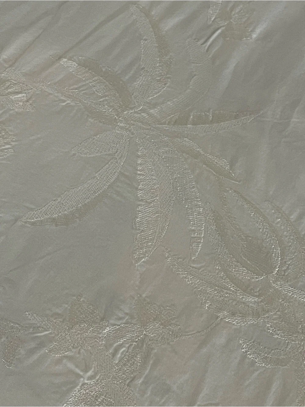 Tommy Bahama Classic White Embroidered duvet cover. Neutral Home Bedding